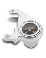 Arlen Ness 15-657 Chrome Radius Oil Pressure Gauge Kit Harley Evolution EVO 84-99