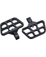 Joker Machine 08-644-7B Black Mini Passenger Floorboards 18-19 Harley Softail