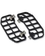 Joker Machine Black Aluminum Serrated Floorboards for Harley FL Touring Softail
