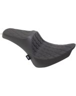 Drag Specialties Black Predator III Double Diamond 2-Up Seat H-D Softail 00-17