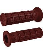 ODI Hart-Luck Signature Full-Waffle Slip-On Grips 1" Red Harley & Custom