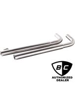 British Customs BC902-056-BR Brushed Drag Performance Pipes 17-19 Triumph Bobber