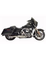 Bassani Hot Rod Turnout 2-1 Mid 4" Exhaust System Chrome Harley Bagger 07-16