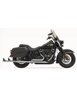 Bassani 1S76E-36 36" Chrome Dual Fishtails Exhaust Harley 18-19 Heritage Deluxe No Baffle