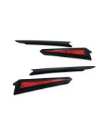 Kuryakyn 7171 Black Saddlebag Extensions Plug N Play Victory Cross Magnum 10-17 
