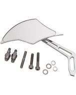 Pro One 102300 Chrome Weekend Warrior Billet Aluminum Left Flame Mirror Harley