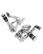 V-Twin 22-0760 Chrome Billet Forward Control Kit Harley Big Twin 58-99