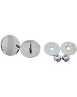 La Choppers Chrome Inner Fairing Mirror Plugs Eliminators Harley Batwing 96-18