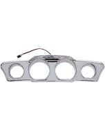 Ciro Chrome Fairing Lighted LED Dash Accent for Harley FLH/T Inner Fairing 14-19