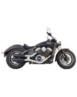 Tab Performance Short 4" Black Slip On Muffler Indian Scout 15-Up