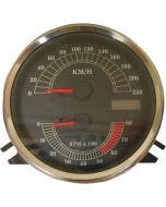 Drag Electronic Speedo & Tachometer Combo KM/H Gauge Harley Softail FXDWG FLHR