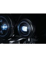 Kuryakyn 2466 Orbit Vision 4-1/2" LED Passing Lamps White Halo Harley Indian 