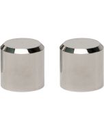 Pro Pad Chrome Finish 2 Short Billet Docking Hardware Station Covers for Harley 