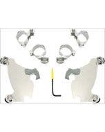 Memphis Shades Polished Trigger-Lock Mount Gauntlet Fairing Harley XL 883C 1200C