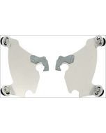 Memphis Shades Polished Plate Only Mounts Gauntlet Fairing Harley XL 883C 1200C