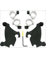 Memphis Shades Black Trigger-Lock Mount Gauntlet Fairing Harley XL 883C 1200C