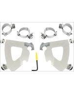 Memphis Shades Polished Trigger-Lock Mount Gauntlet Fairing Harley Dyna 06-15