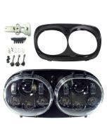 Cyron Motor ABIG5D-A6K 5" LED Dual Integrated Headlight Road Glide FLTR 98-13
