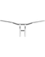 Biltwell 6260-1053 10" Tyson XL Pullback 1" Chrome T-Bar Slotted Harley