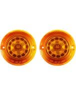 Custom Dynamics ProBEAM LED Amber Flat Turn Signal Inserts 1157 12V