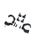 Kuryakyn 2580 Black Pipe Wrench Fork Mounts For Turn Signal Indicators 39-49mm