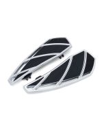 Kuryakyn 5792 Chrome Phantom Driver Floorboards Harley FLH/T FLS FXD 83-20