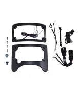 Custom Dynamics Black Tag Plate Frame w/ LED Light Signals 14-Up Harley Touring