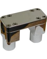 Wild 1 One WO904 Chrome 1 1/4" Savage 3" Riser Clamp Kit for Chubby Bars