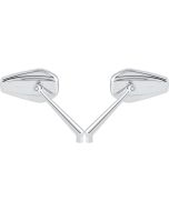 Arlen Ness Mini Stocker Right & Left Chrome Mirror Screw-In Universal & Harley