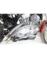 V-Twin 30-0004 Chrome 2 Into 2 Curved Radius Exhaust Header Set Harley XL 07-Up