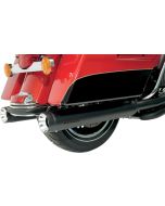 SuperTrapp 147-65224 Black Stout CVO 4" Slip On Mufflers Pair 10-16 Harley FLHT 1801-0587 18010587