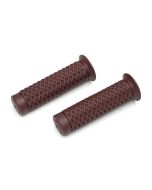 Kuryakyn 6597 Braaap! Grips Waffle Pattern 7/8" Red Old School Universal