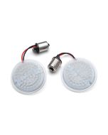 Kuryakyn 2936 LuminEZ LED Rear Turn Signal Insert 1156 Amber Bullet Style Harley