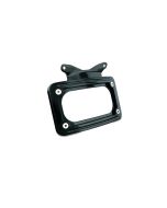 Kuryakyn Black Curved License Plate Frame for '10-'17 FLHX/FLTRX
