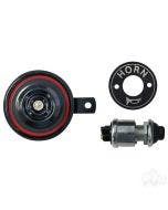 RHOX ACC-0036 Black Repl12V Floor Horn Kit w/ Button EZGO Golf Cart