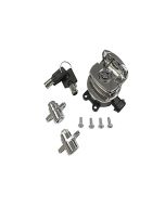 V-Twin 32-1444 Side Hinge Ignition Switch & Bag Locks Chrome Harley FLHR 14-20