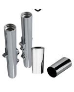 Arlen Ness Chrome Hot Legs and Fork Boot Slider Covers Package Touring FL 08-13