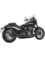 Freedom Performance Exhaust Upsweeps Straight Star Tip Black/Chrome Softail M8