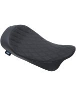 Drag Specialties Double Diamond Black Low Profile Solo Seat Harley FLH 08-23