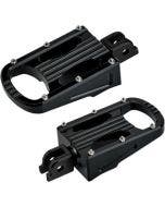 Biltwell 7006-203-03 Black Aluminum Punisher Footpeg Set H-D Softail M8 18-Up