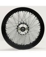 Ultima 36-655 Black 60 Spoke Front Wheel w/ Billet Hub 23"x3.5" 1" Axle