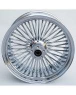 Ultima 37-511 Chrome Fat King 48 Spoke Rear Wheel w/ Billet Hub 18"x8.5" 1" Axle