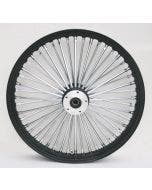 Ultima 37-549 Black Fat King 48 Spoke Front Wheel w/ Billet Hub 23"x3.5" Dual
