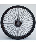 Ultima 37-533 Black Fat King 48 Spoke Front Wheel w/ Billet Hub 21"x3.5" 1" Axle