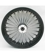 Ultima 37-547 Black Fat King 48 Spoke Rear Wheel 17"x6" Custom Harley