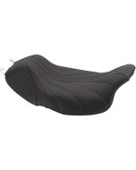 Mustang 75059AB Black/Red Gravity Revere Journey Solo Seat Harley Touring 08-Up