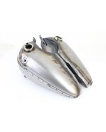 V-Twin 38-0136 Bobbed 3.5 Gallon Gas Tank Set 3/8 Axle Cateye Harley UL FL 40-46
