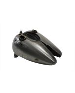 V-Twin 38-0140 Raw Bobbed 3.5 Gallon Gas Tank Two Piece Set Harley FL 41-46