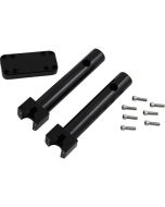 Wild 1 One WO910GB Gloss Black 10" Savage Chubby Billet Riser 1 1/4" Bars