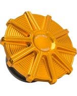 Arlen Ness 701-004 10 Gauge Gas Cap Gold Harley FLH FLS FXD XL 93-20